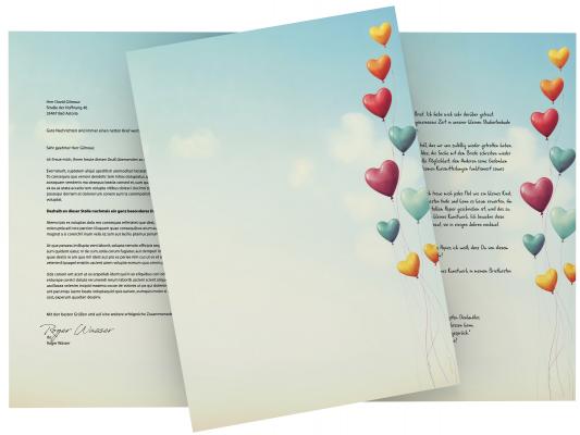 Stationery Love is in the air Writing paper